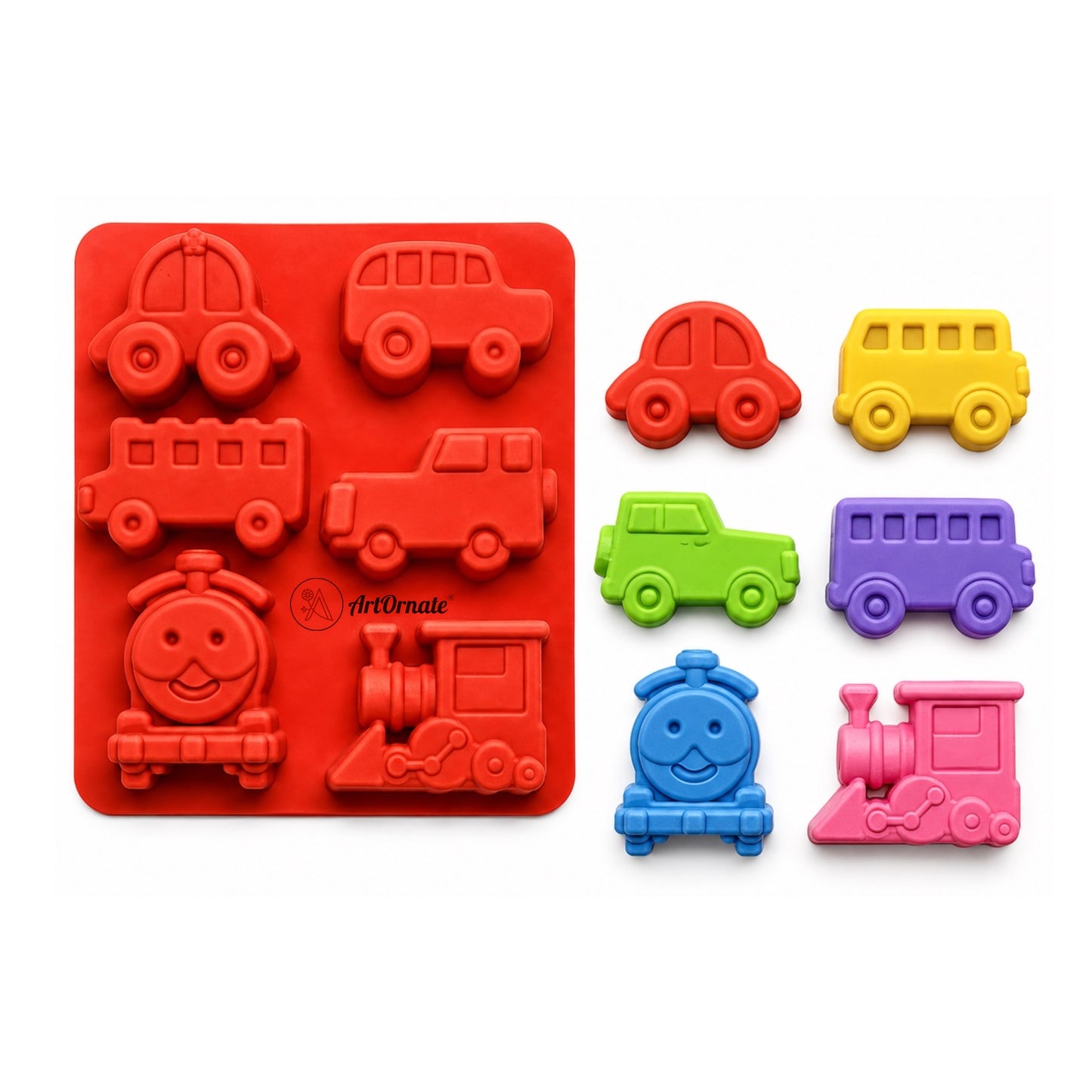 6 Vehicle Silicone Mould