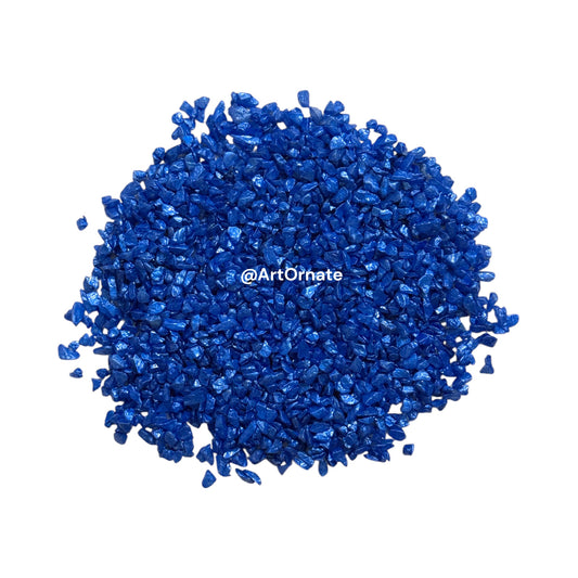 Royal Dark Blue pearl stones for ocean-themed resin art and epoxy projects.