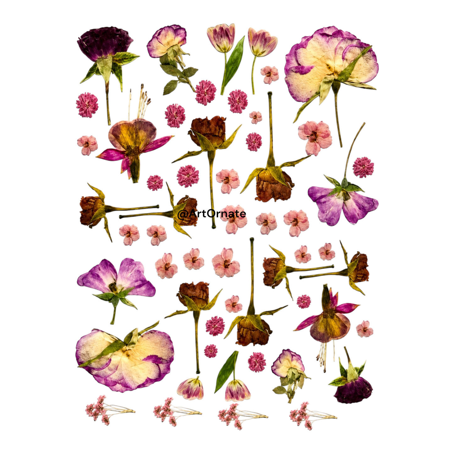 Flower UV DTF Sticker (UV112)