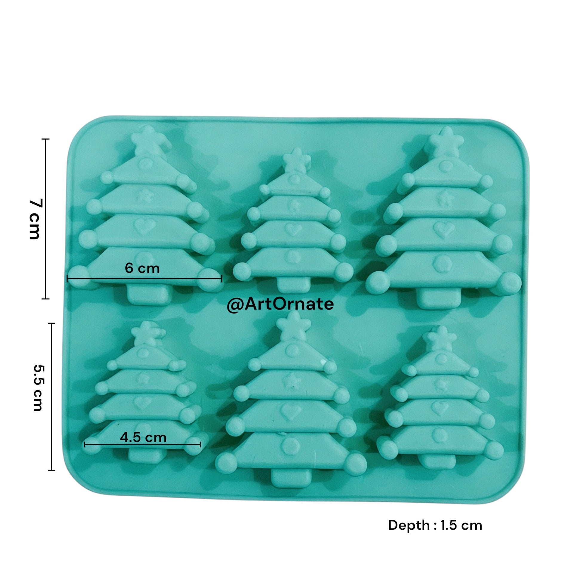 Buy Christmas theme silicone mould for candle making in Ahmedabad