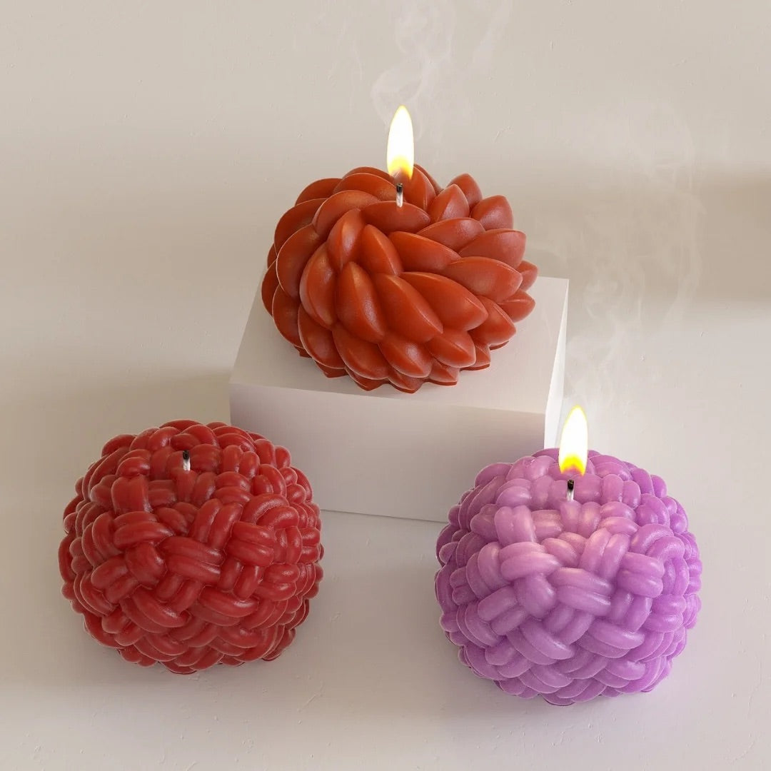 Buy dragon scale pattern round silicone mold for DIY crafts and Candle Making online in India.