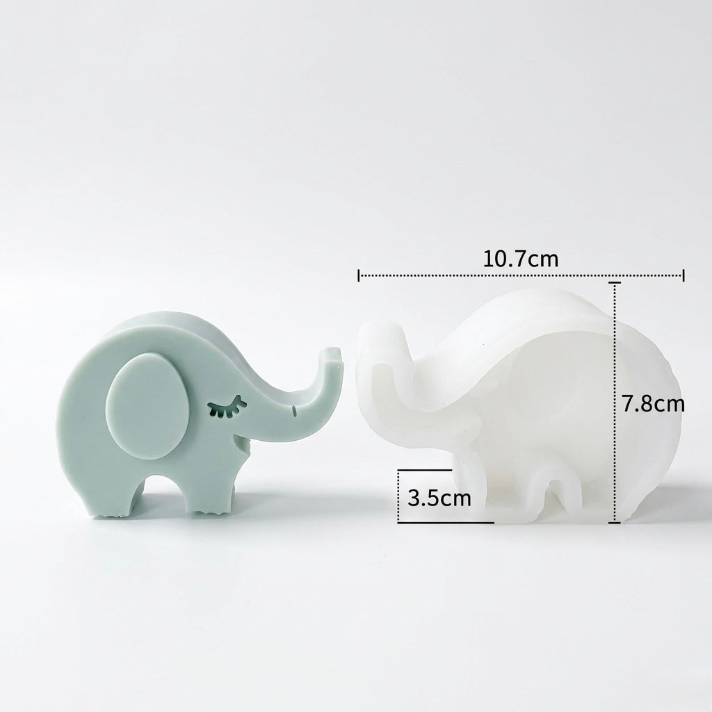 Highly detailed elephant silicone mould by ArtOrnate for resin art figurines and Vastu-inspired home décor.