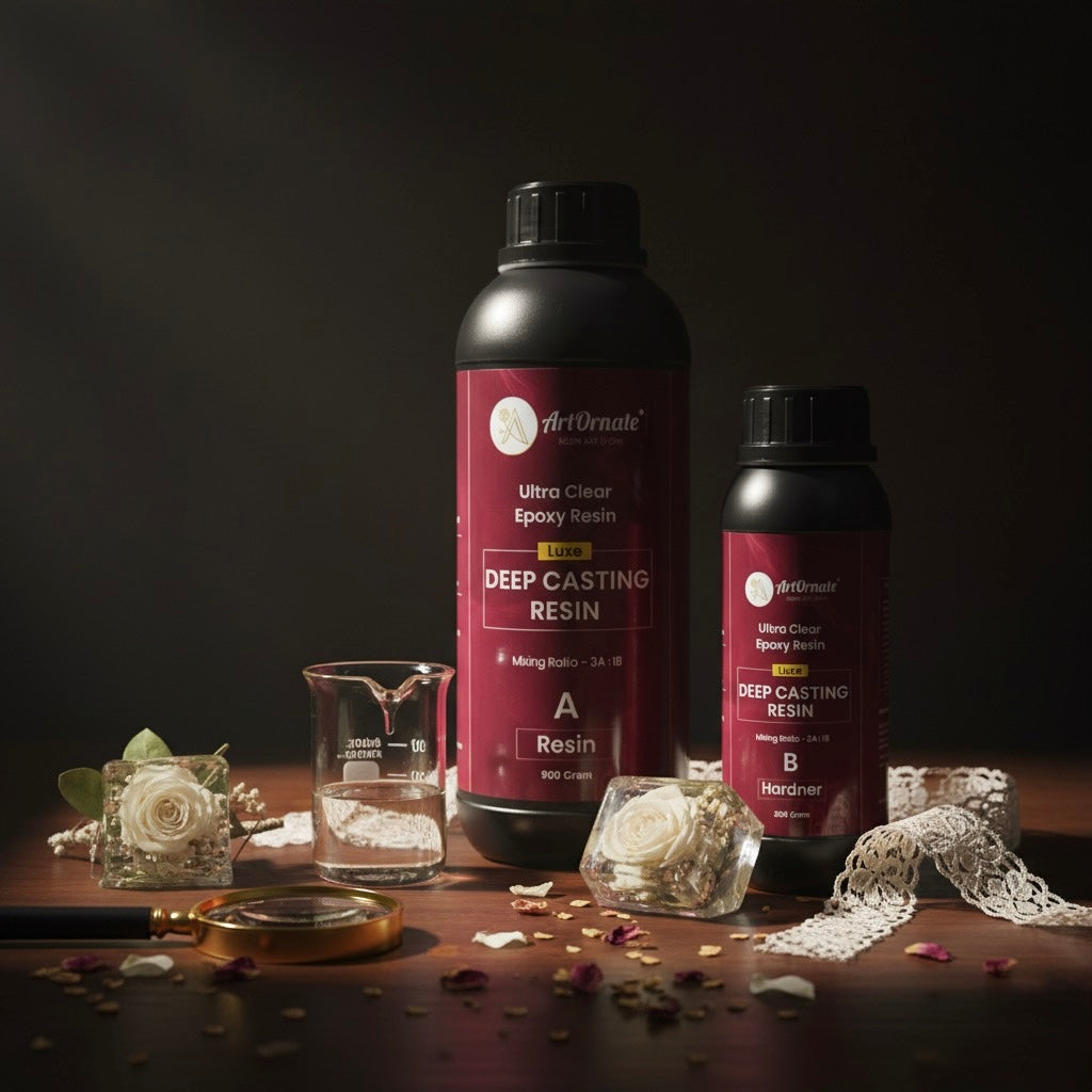 Luxe Deep Casting Resin 3:1 for deep casting, resin decor and larger resin projects in India