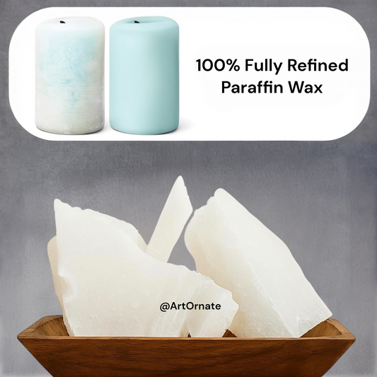 DIY Candle Making Kit Essentials: Pure Paraffin Wax Block for Indian Candle Artists and Hobbyists From ArtOrnate India