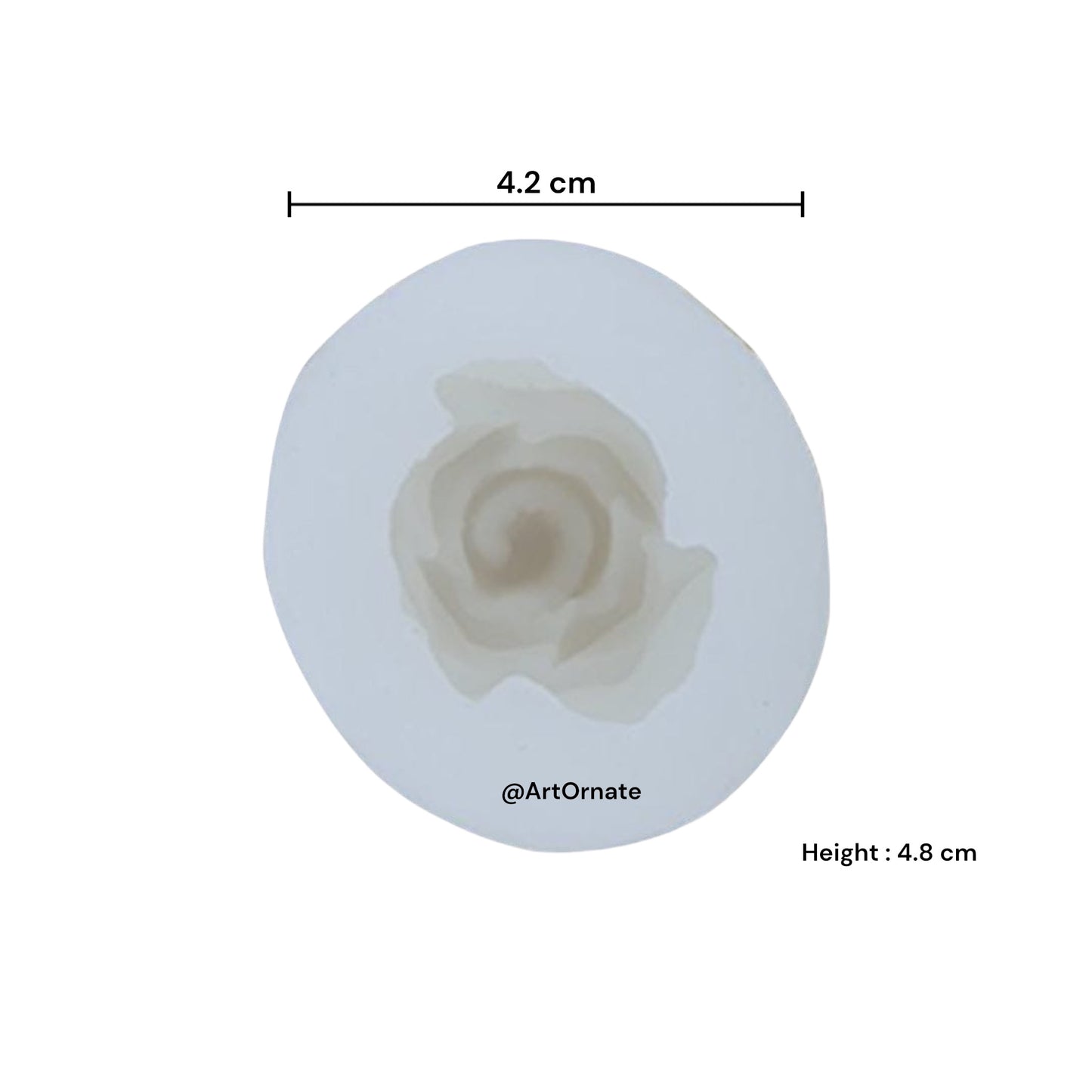 3D rose candle silicone mould for handmade floral candles, reusable flexible mould for soy wax and paraffin candle making