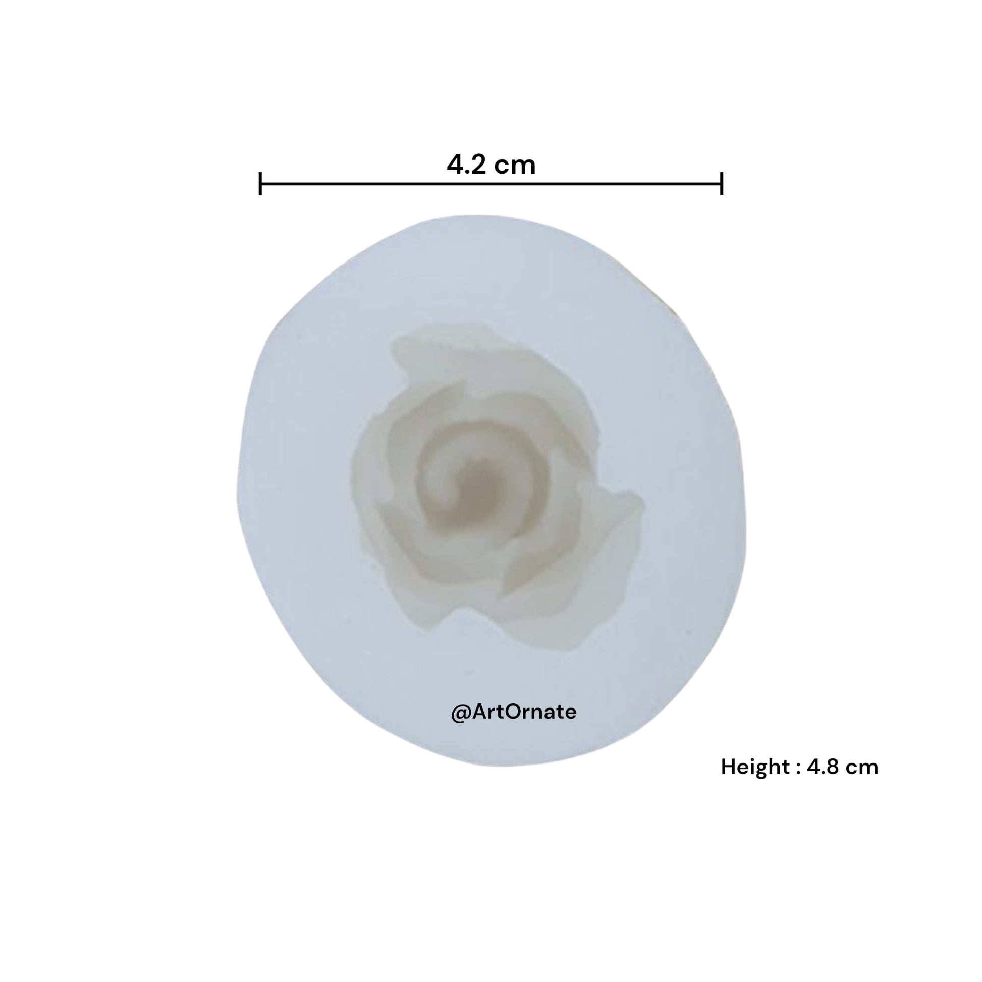 3D rose candle silicone mould for handmade floral candles, reusable flexible mould for soy wax and paraffin candle making