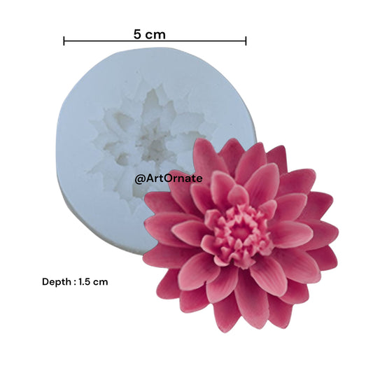 3D flower candle silicone mould for handmade floral candles, premium reusable mould for soy wax and paraffin used by Indian candle artists