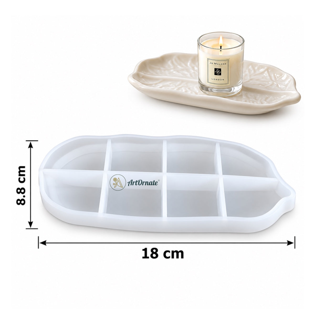 Serene Leaf Tray Silicone Mould