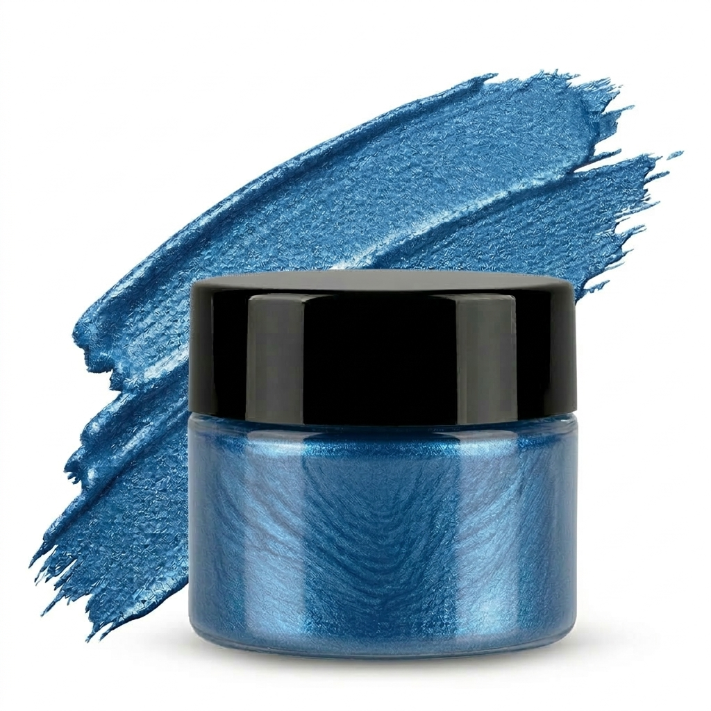 ArtOrnate pearl dark blue metallic paste pigment for resin art and epoxy casting – deep navy blue metallic shimmer pigment for resin jewellery, coasters, trays and premium resin craft projects used by resin artists across India 