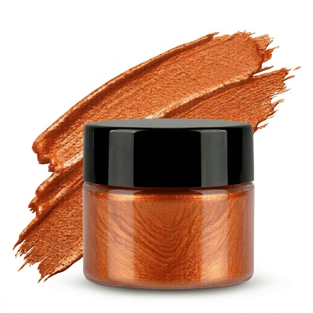 ArtOrnate pearl orange metallic paste pigment for resin art and epoxy casting – vibrant orange metallic shimmer pigment for resin jewellery, coasters, trays and DIY resin craft projects used by resin artists across India 