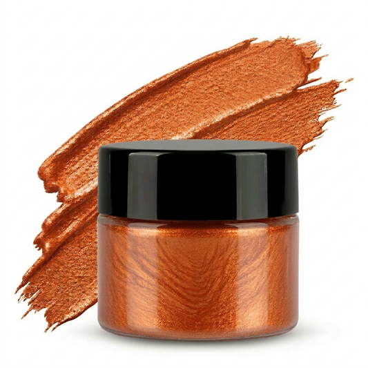 ArtOrnate pearl orange metallic paste pigment for resin art and epoxy casting – vibrant orange metallic shimmer pigment for resin jewellery, coasters, trays and DIY resin craft projects used by resin artists across India 