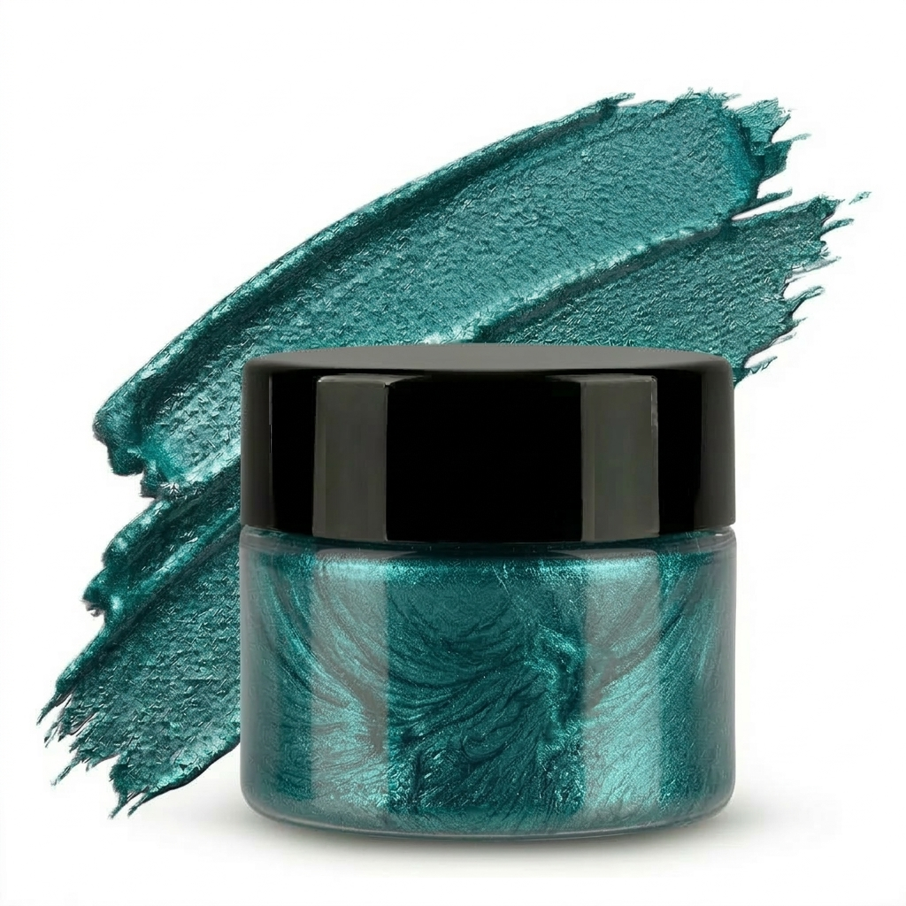 ArtOrnate pearl teal metallic paste pigment for resin art and epoxy casting – vibrant teal metallic shimmer pigment for resin jewellery, coasters, trays and decorative resin craft projects used by resin artists across India 