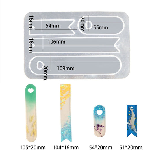 4 in 1 Bookmark Silicone Mould