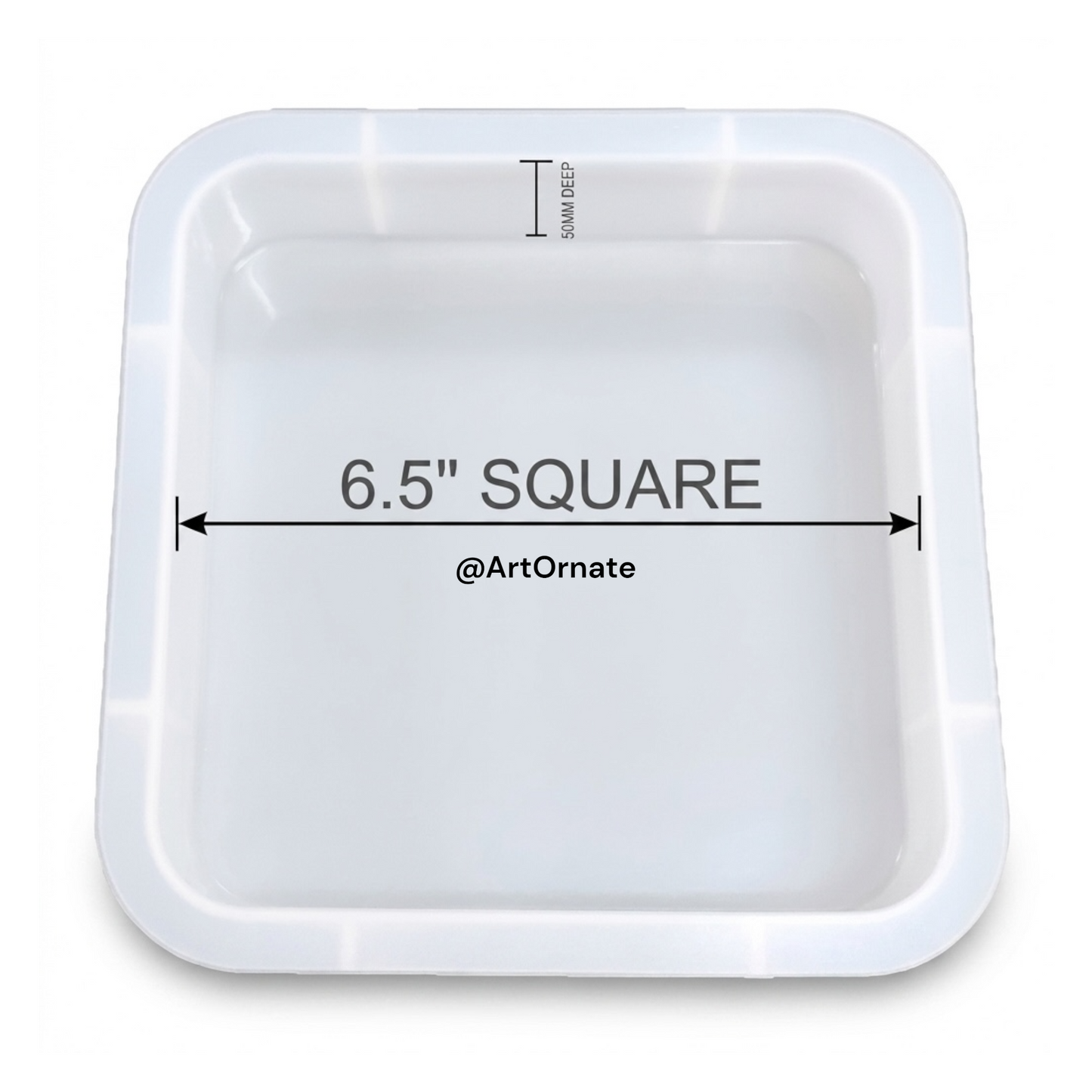 6.5 inch Curved Square Deep Casting Mould