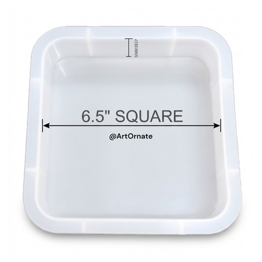 6.5 inch Curved Square Deep Casting Mould