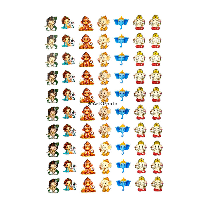 Key Colour Insert Rakhi / Key Chain Colour Insert Sheet (CIS18) – ArtOrnate