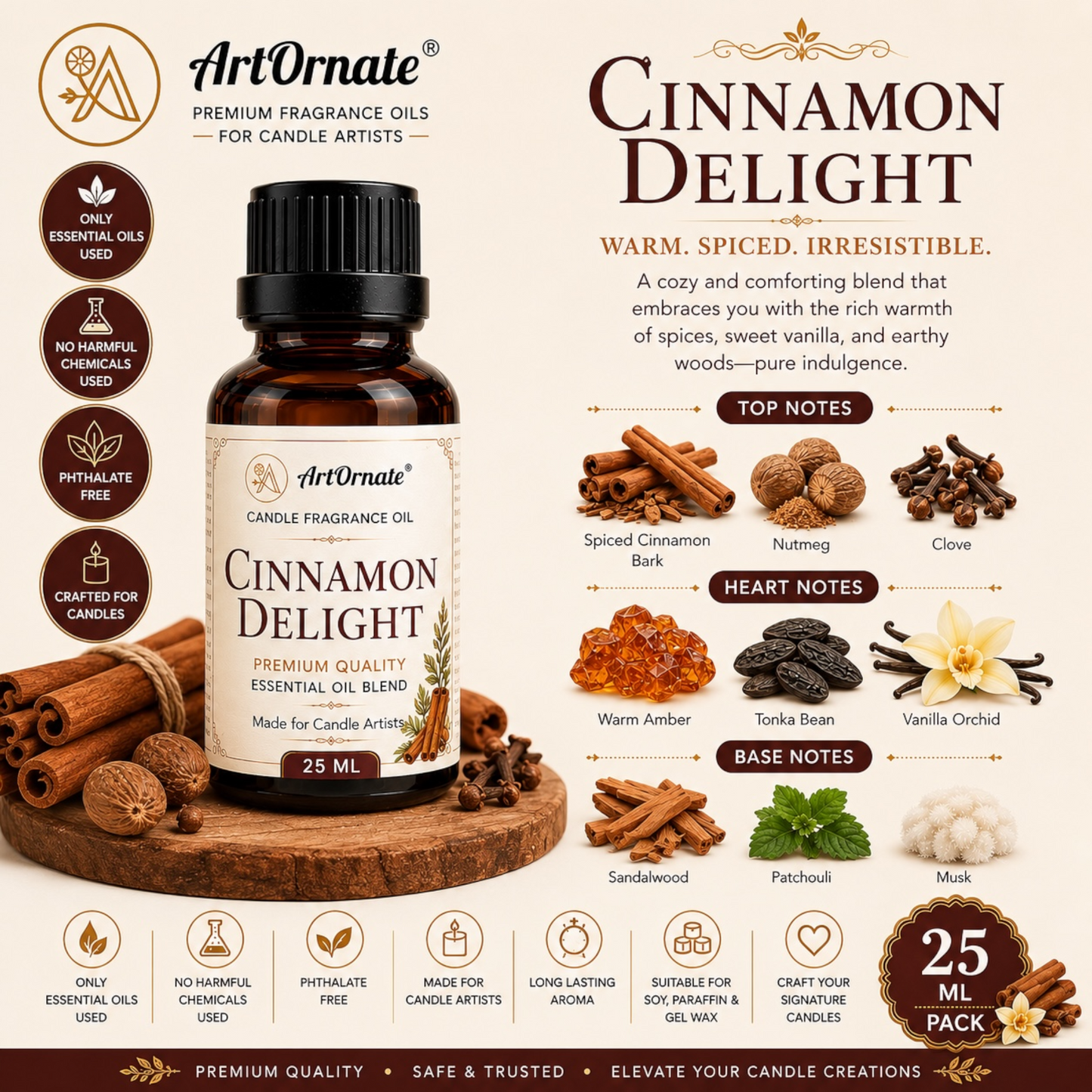 Cinnamon Delights Candle Fragrance Oil