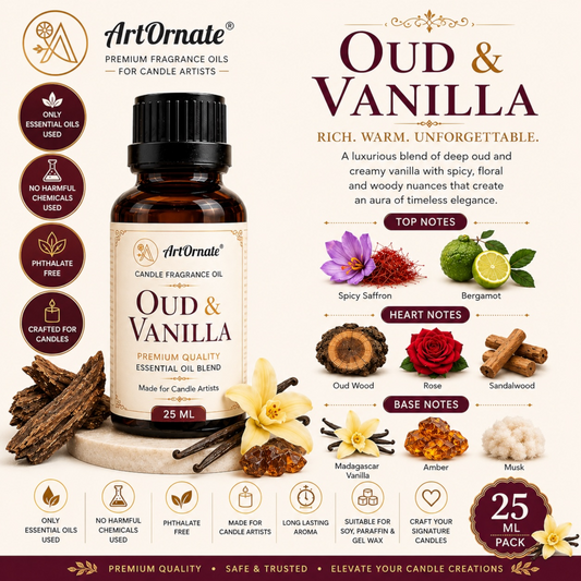 Oud & Vanilla Candle Fragrance Oil