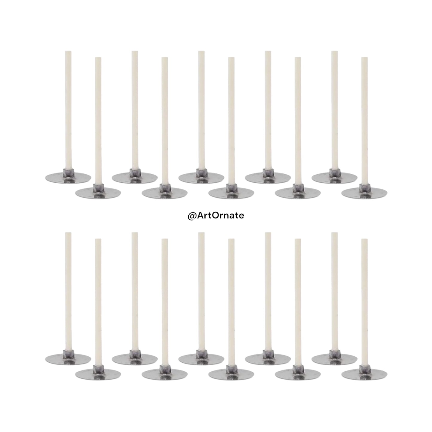 Pre-Waxed Cotton Candle Wicks for DIY & Professional Candle Making – Multiple Sizes | ArtOrnate