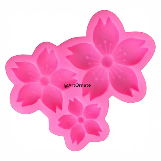 3 in 1 Flower Silicone Mould (14-33)
