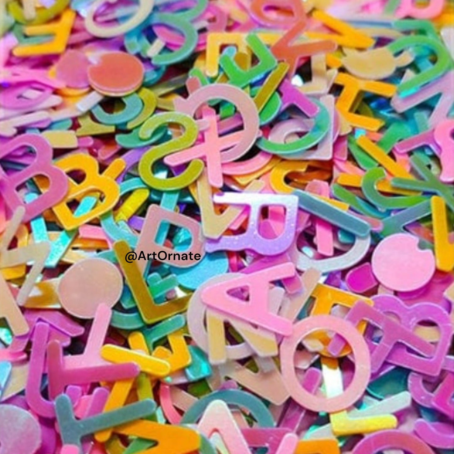 Rainbow Alphabet Sequins (14001)