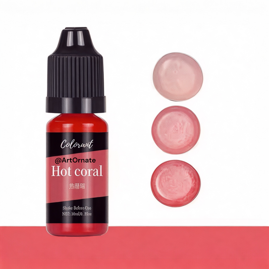Hot Coral Pigment for Candle, Soap & Silicone Mould Crafts – Vibrant & Long-Lasting Colours