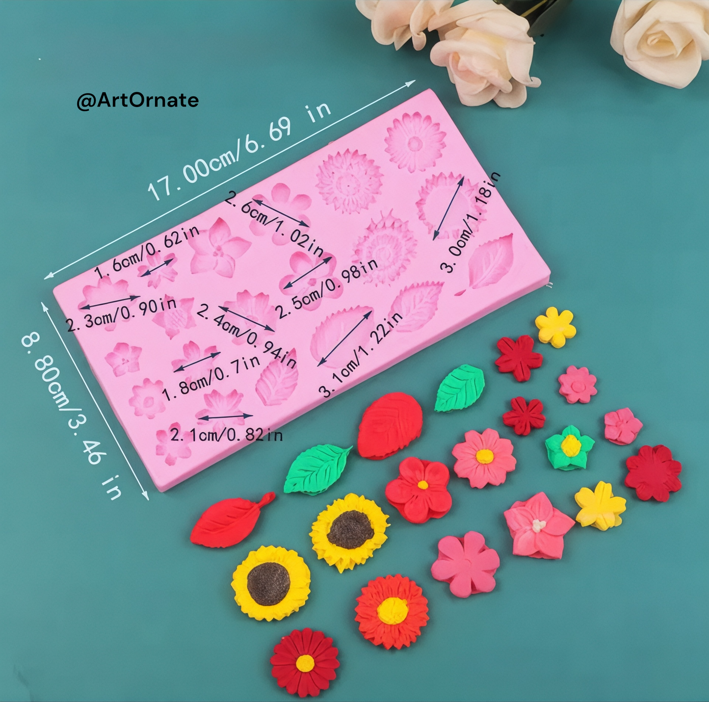 Multi Flower Silicone Mould (HM0128)