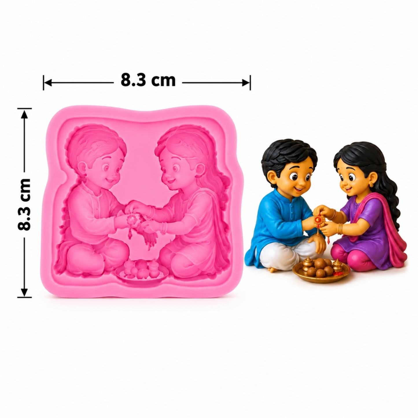 Brother Sister Rakhi Mould