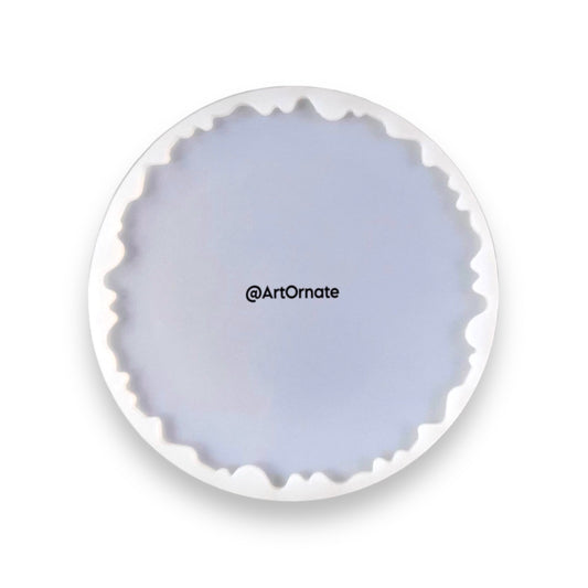 8 inch Round Agate Silicone Mould 8mm deep