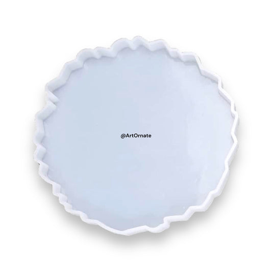 10 inch Round Agate / Zigzag Silicone Mould 15mm deep