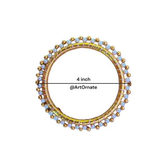 Pearl Ring for Resin Art and Pooja Thali Decoration by ArtOrnate – Premium Craft Accessory for Resin Diya Designs in Gujarat