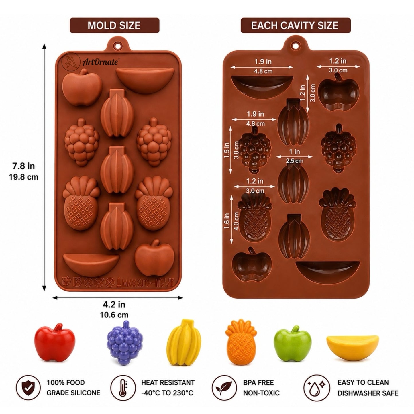11 Fruit Silicone Mould