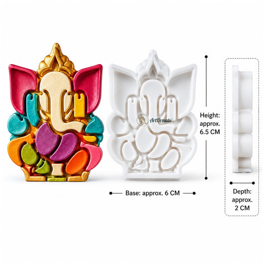 New Ganesha Silicone Mould (Pre Book)