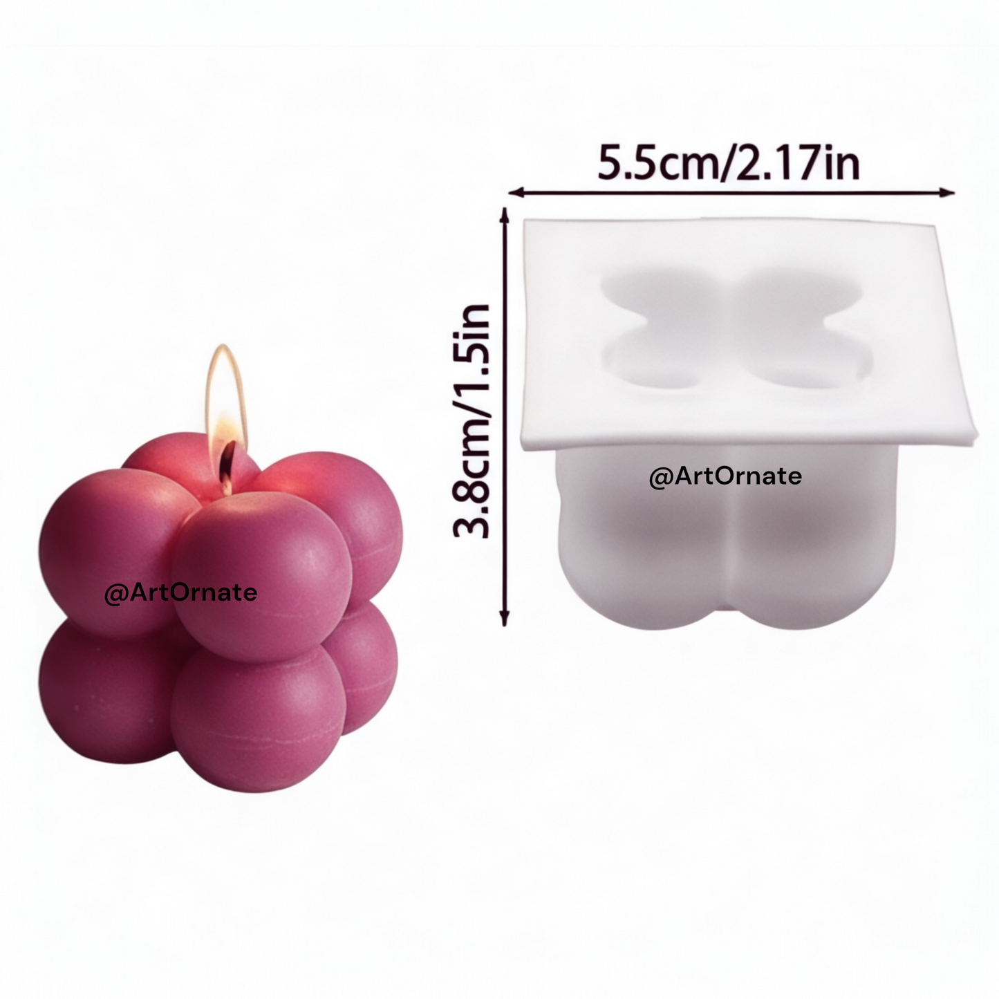 Bubble candle silicone mould for professional candle artists in mumbai, Karnataka, kolkata, Punjab, Haryana, Maharashtra 