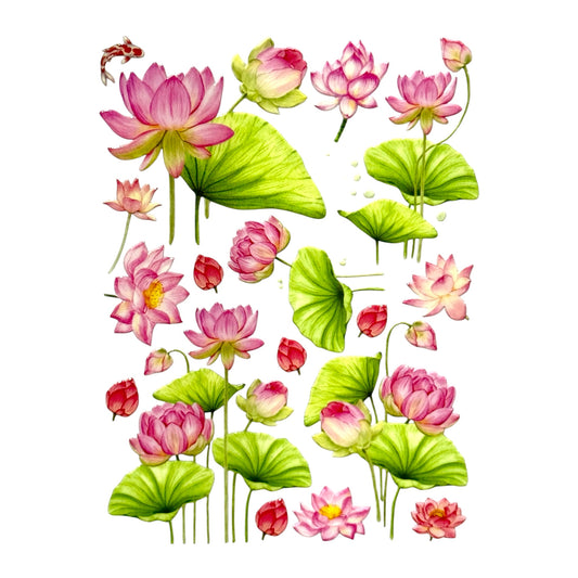 Vibrant, waterproof UV DTF transfer stickers with a raised 3D varnish effect for custom resin art.