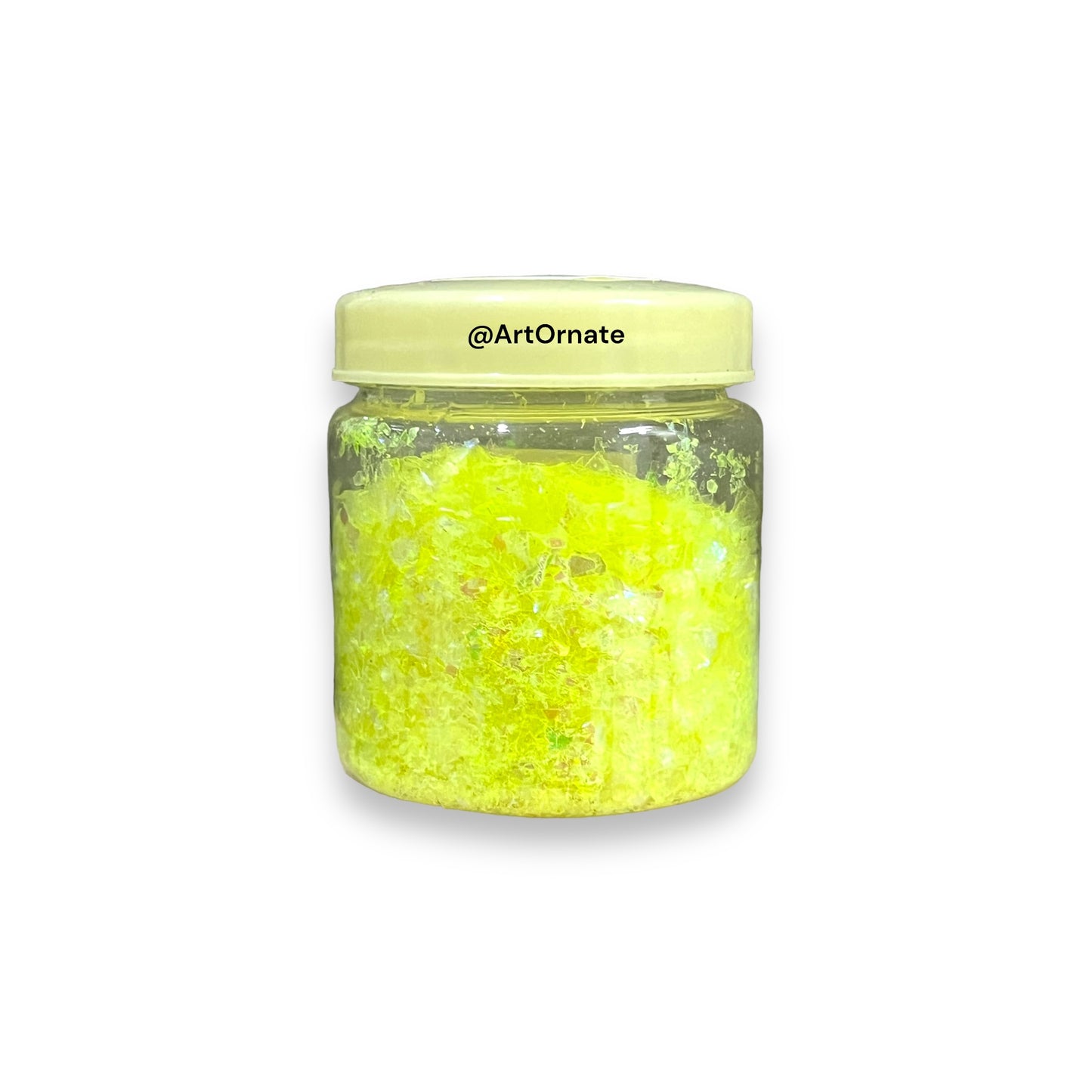 Fluorescent Yellow Glitter Flakes