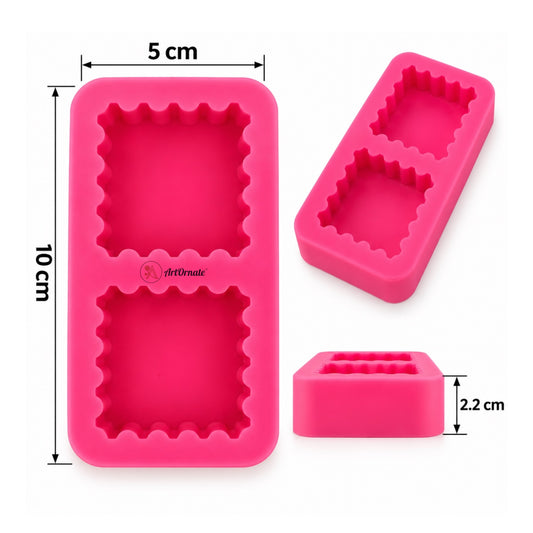 Square ZigZag Candle Mould