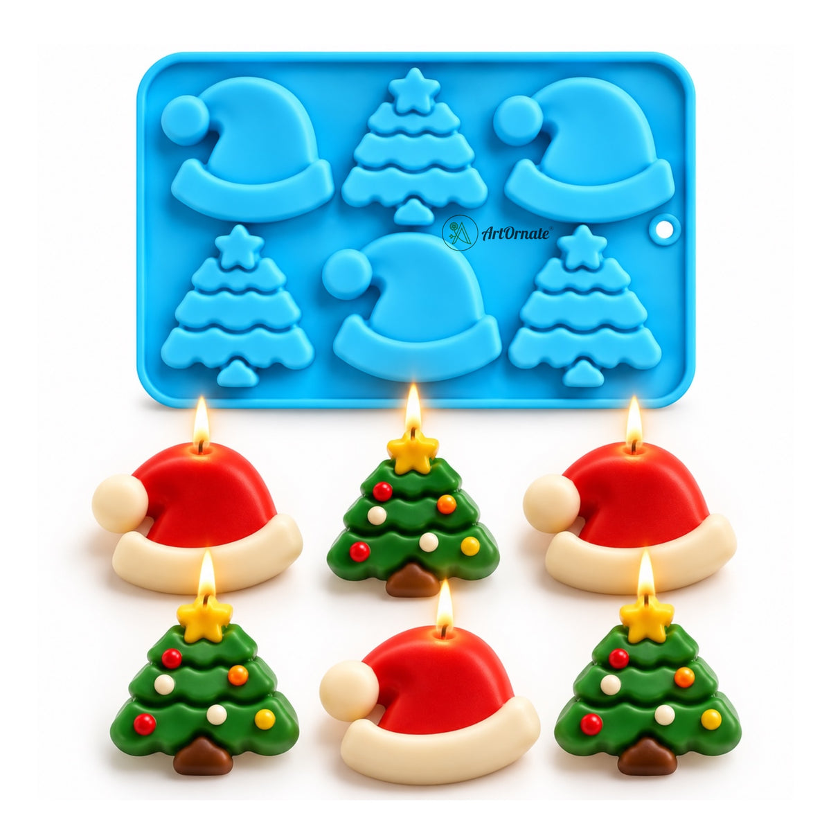 Christmas Theme Silicone Mould (ACM036)