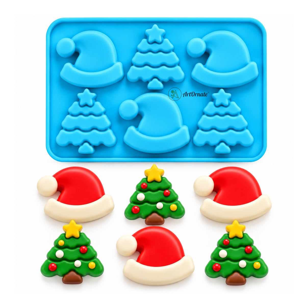 Christmas Theme Silicone Mould (ACM036)