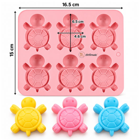6 Turtles Silicone Mould