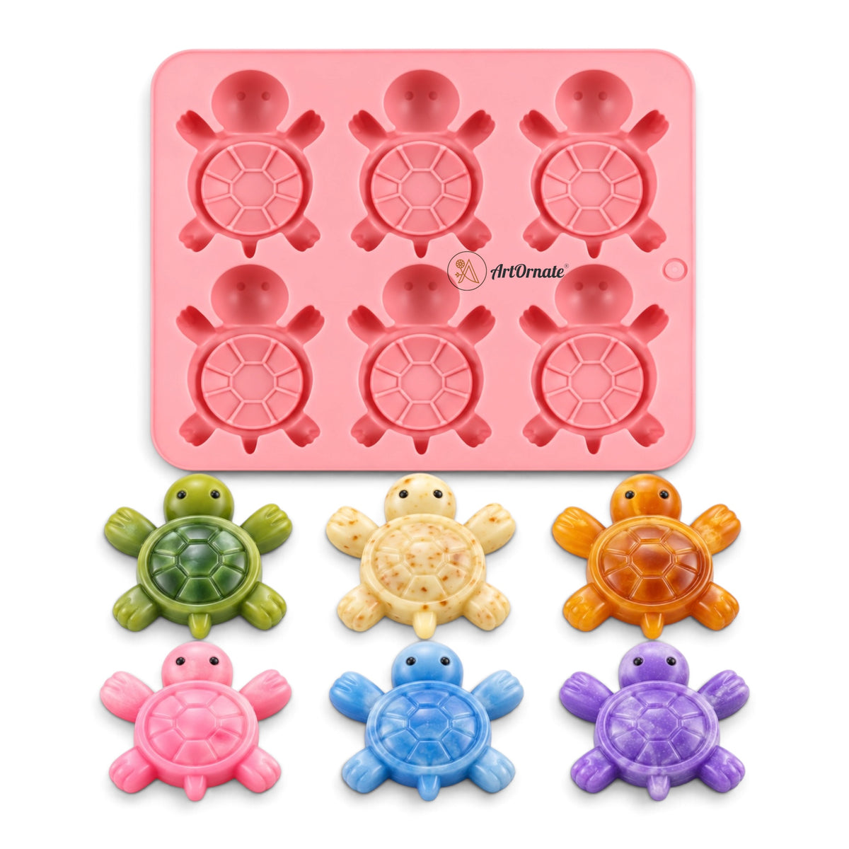 6 Turtles Silicone Mould