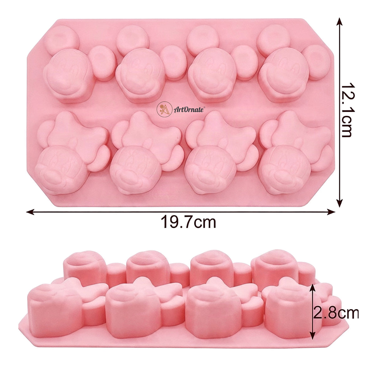 Minnie & Mickey Mouse Silicone Mould
