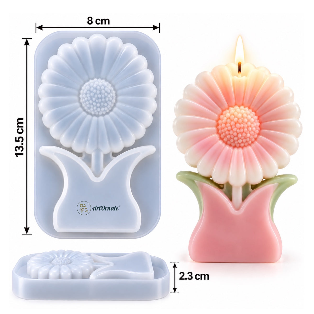Big Sunflower Silicone Mould