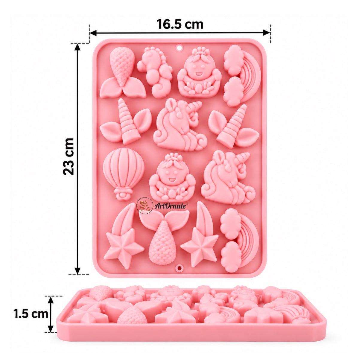 Unicorn Mermaid & Cloud Silicone Mould