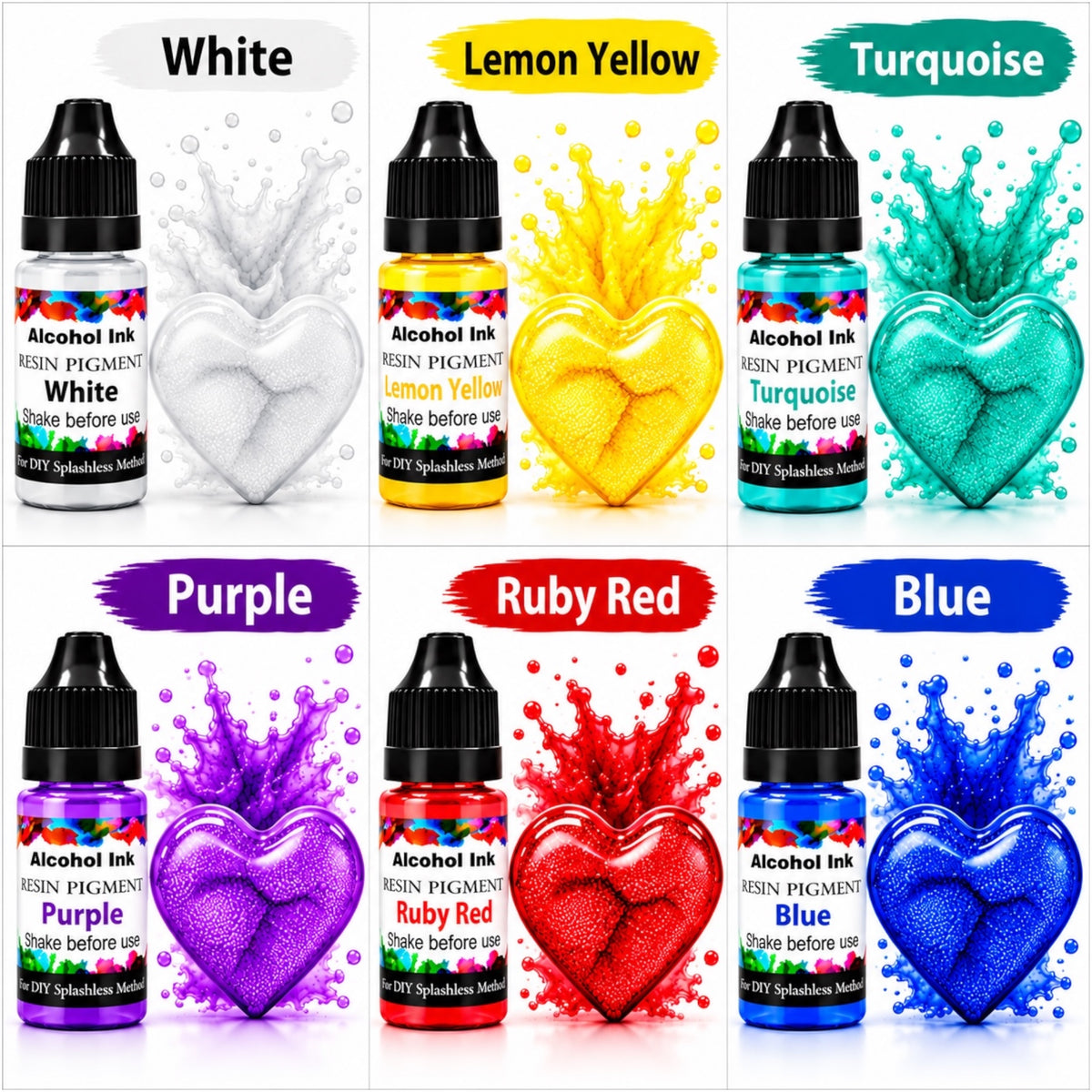 Alcohol Ink Set of 6 - B