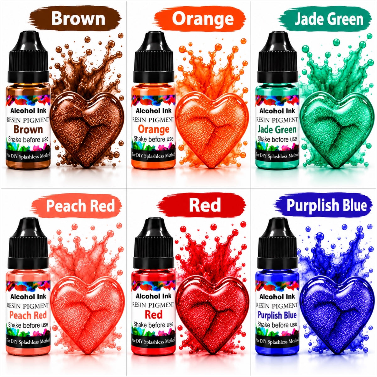 Alcohol Ink Set of 6 - A