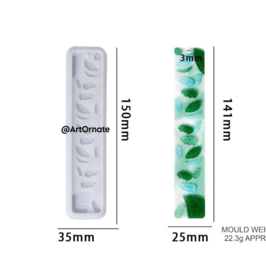 Leaf Embossed Bookmark Silicone Mould