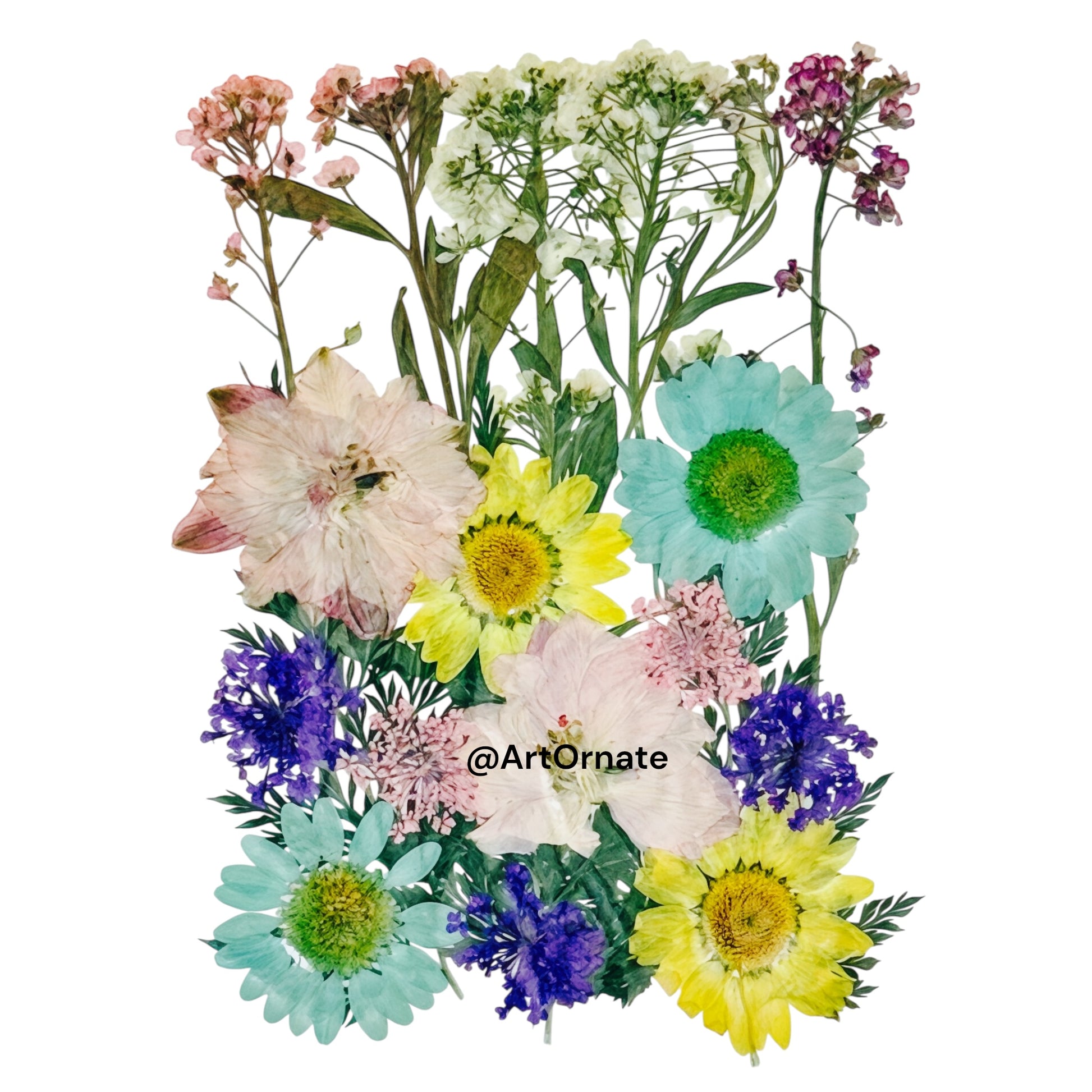 Real dry flowers for resin art, wax melts, and decorative candle designs