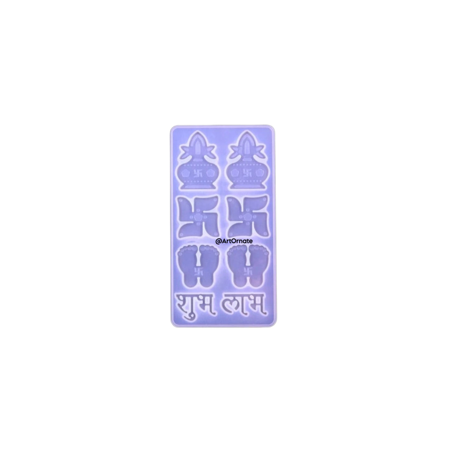 8 Cavity Swastik Silicone Mould