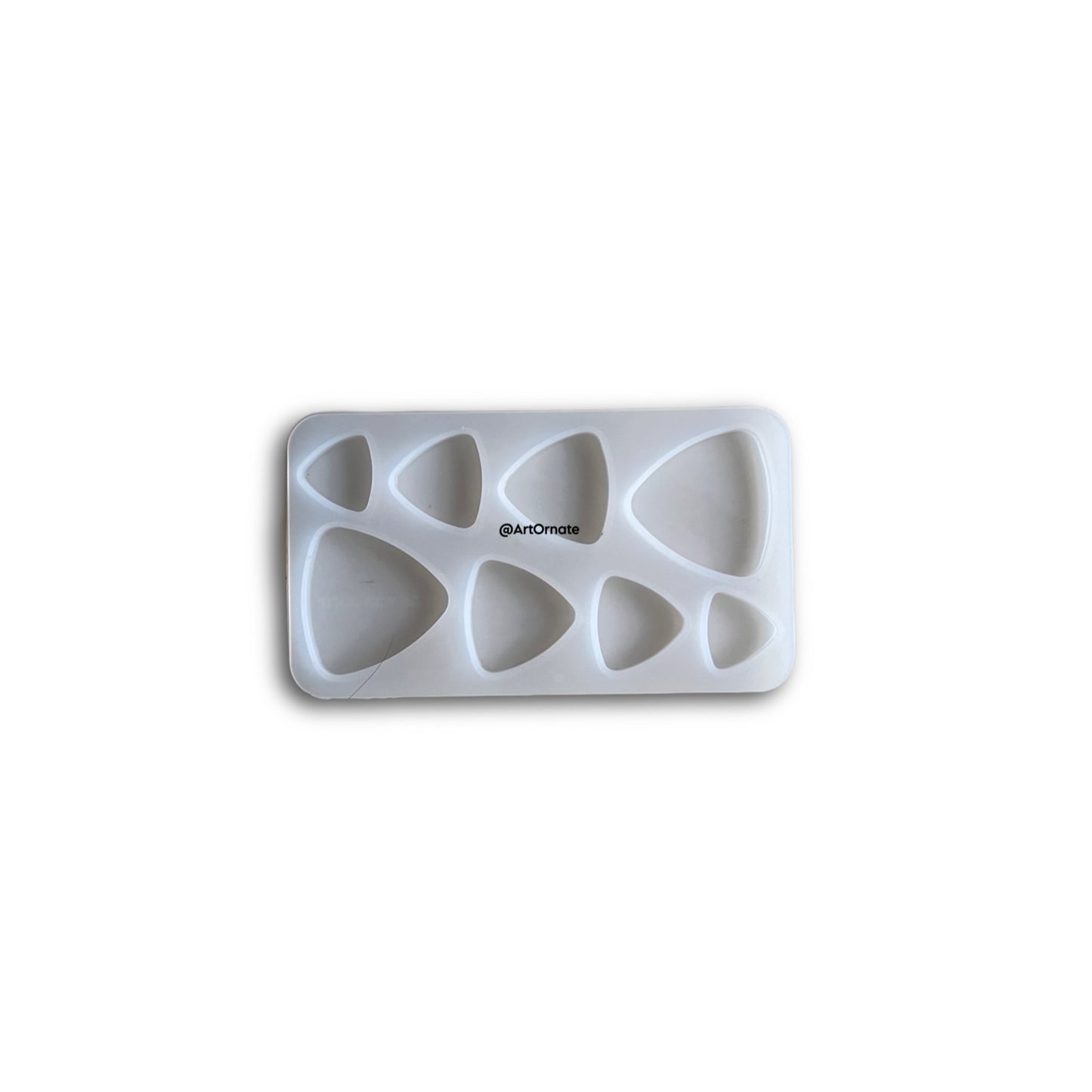 8 Cavity Curved Triangle Silicone Mould